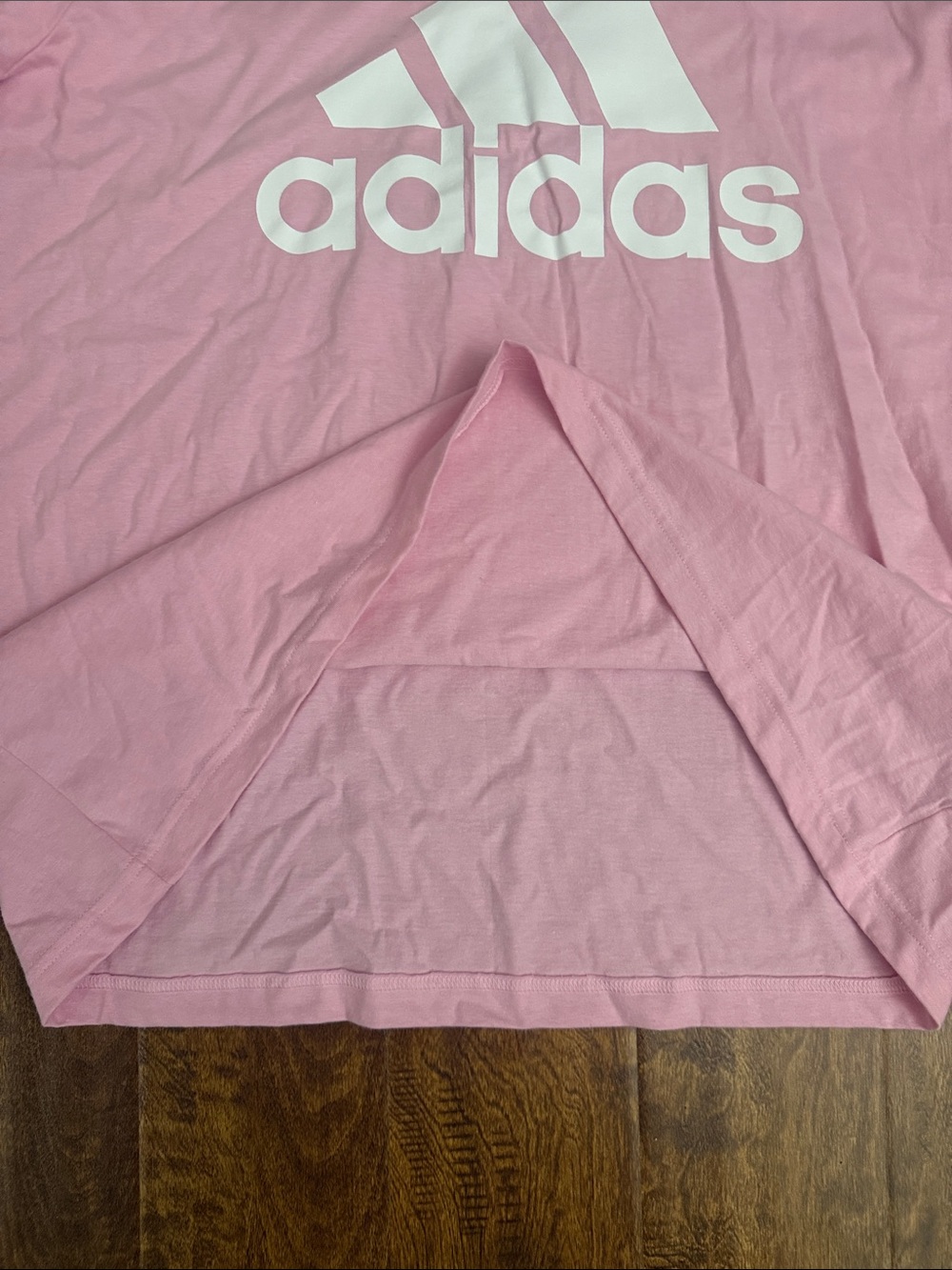 adidas Men’s Light Pink Short Sleeve Logo Tee Size XL - Picture 8 of 16